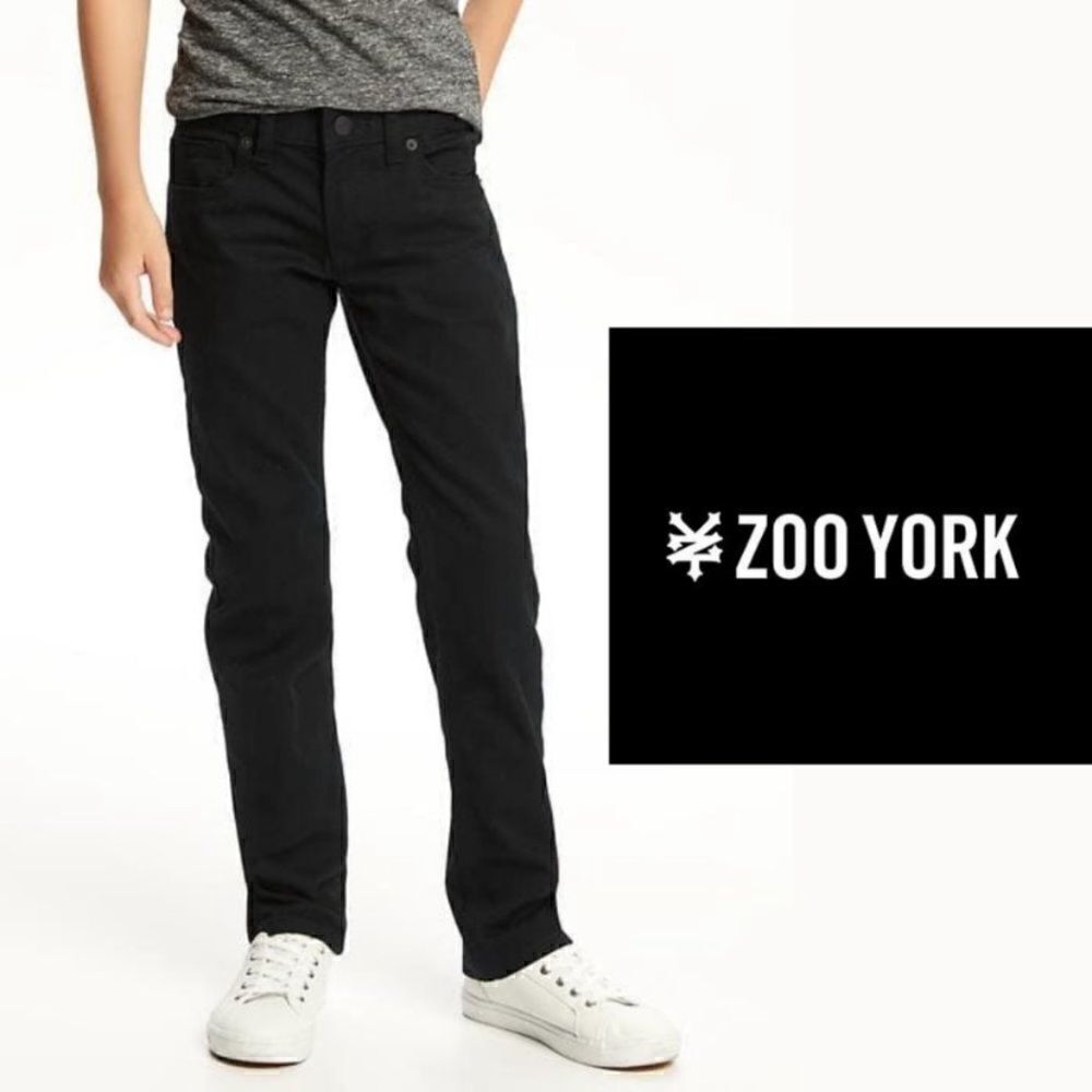 NWT Zoo York Stretch Skinny Skateboarding Jeans Black 28” Waist - Unisex